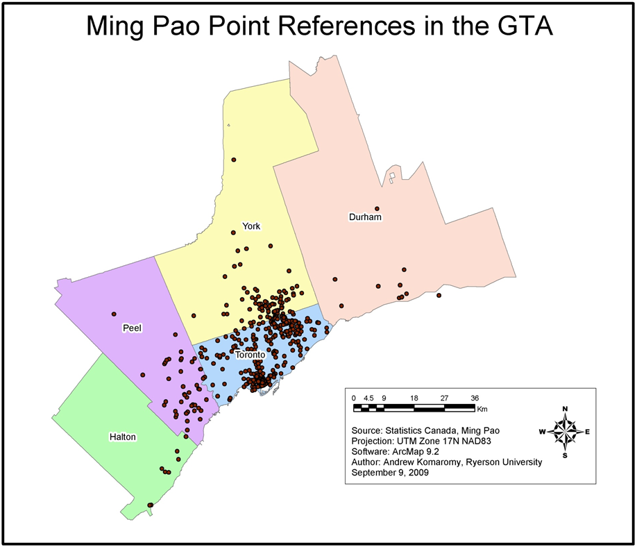 Ming Pao Point Reference in the GTA